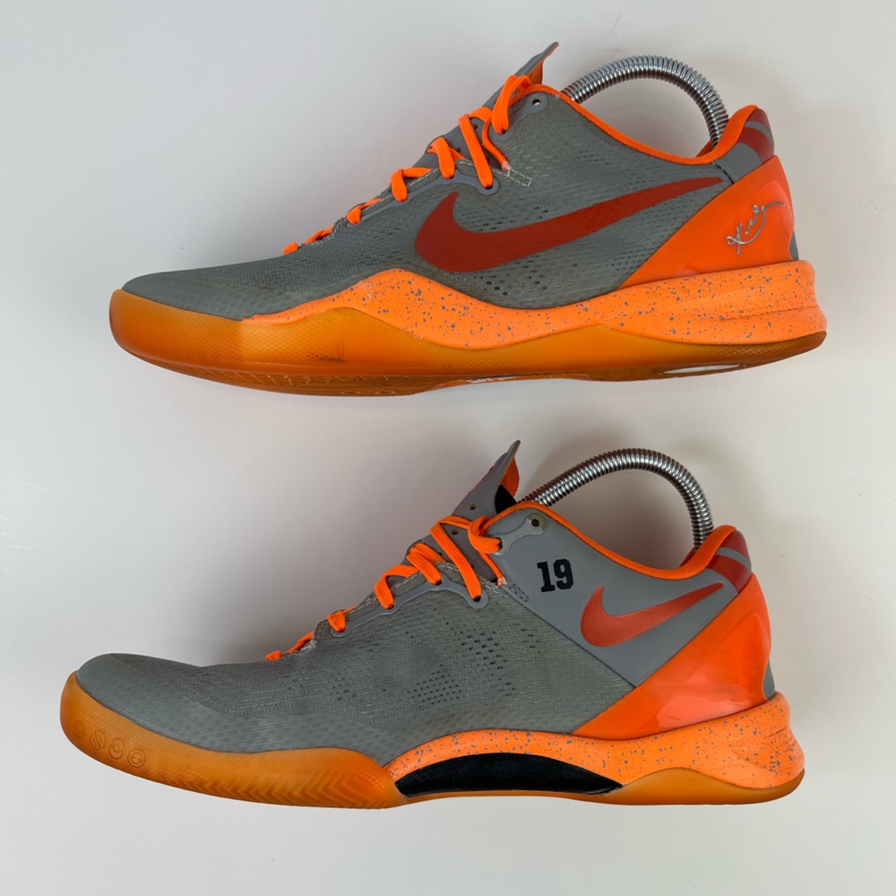 Nike Men’s Kobe VIII 8 Nike ID Orange & Grey Basketball 586174-992 Size 8.5 RARE